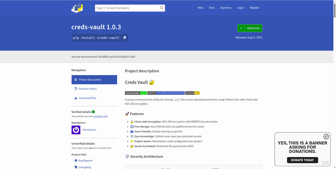 Creds Vault (secrets-cli)